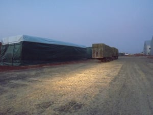 What is the best way to cover Hay?